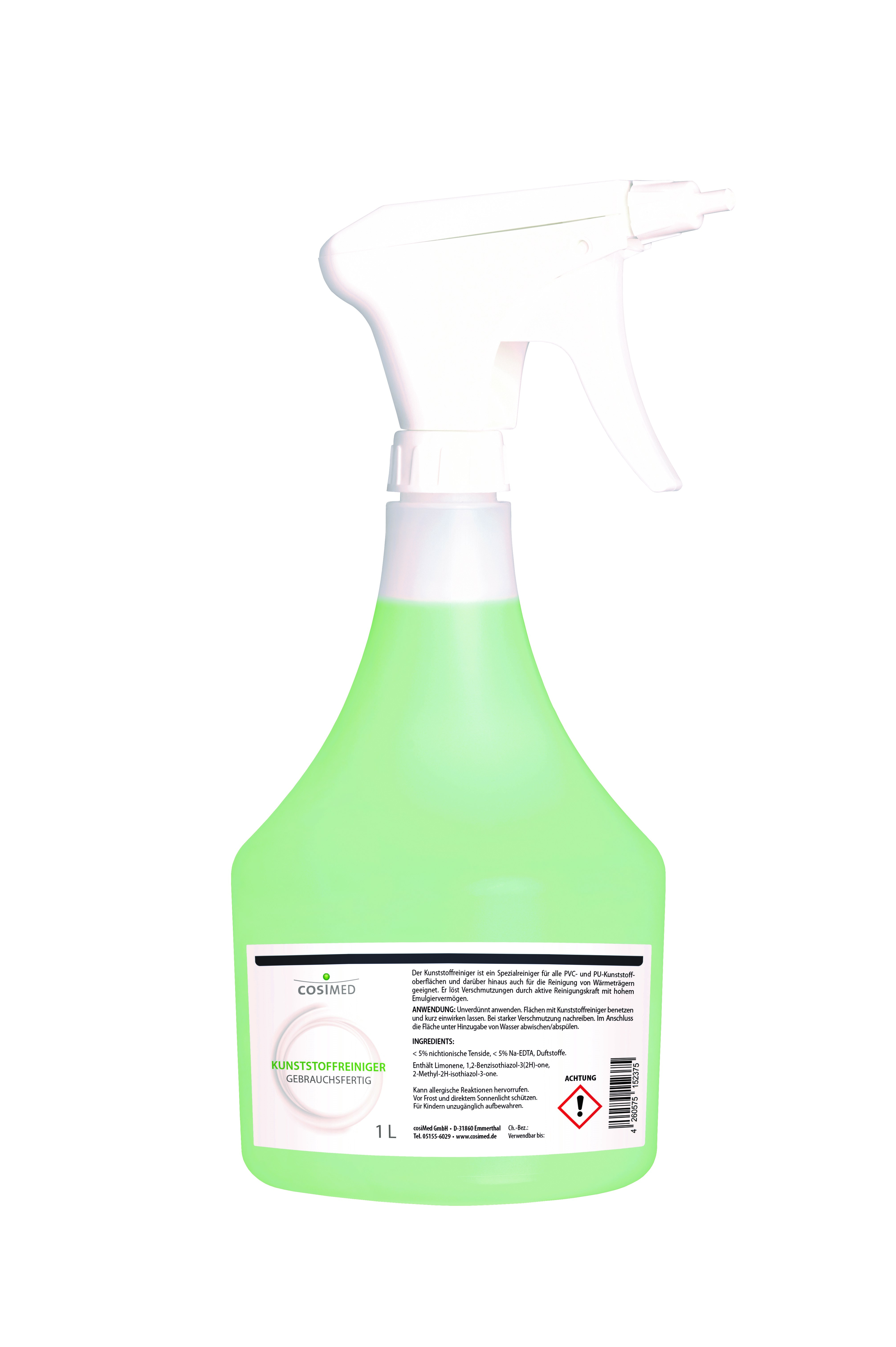 Kunststoffreiniger 1 Liter Sprühflaschee