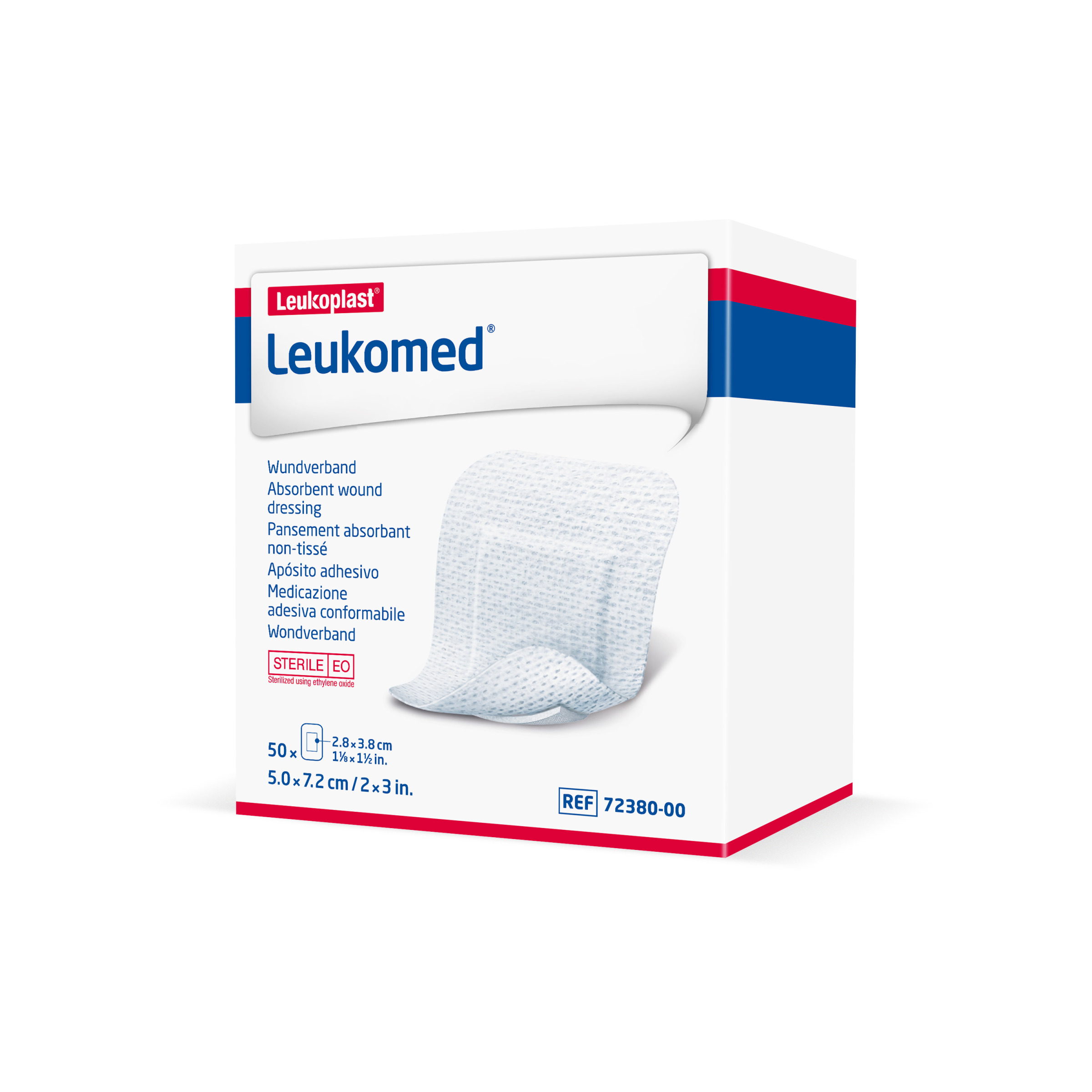 Leukomed® 7,2 cm x 5 cm weiß, 5 Stück