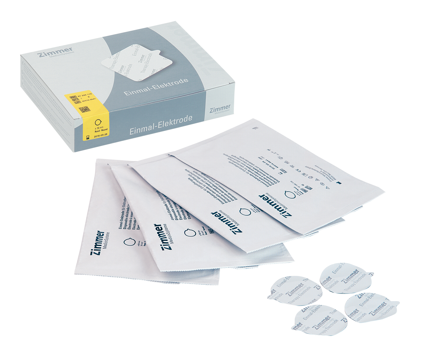 Einmal-Elektroden rund