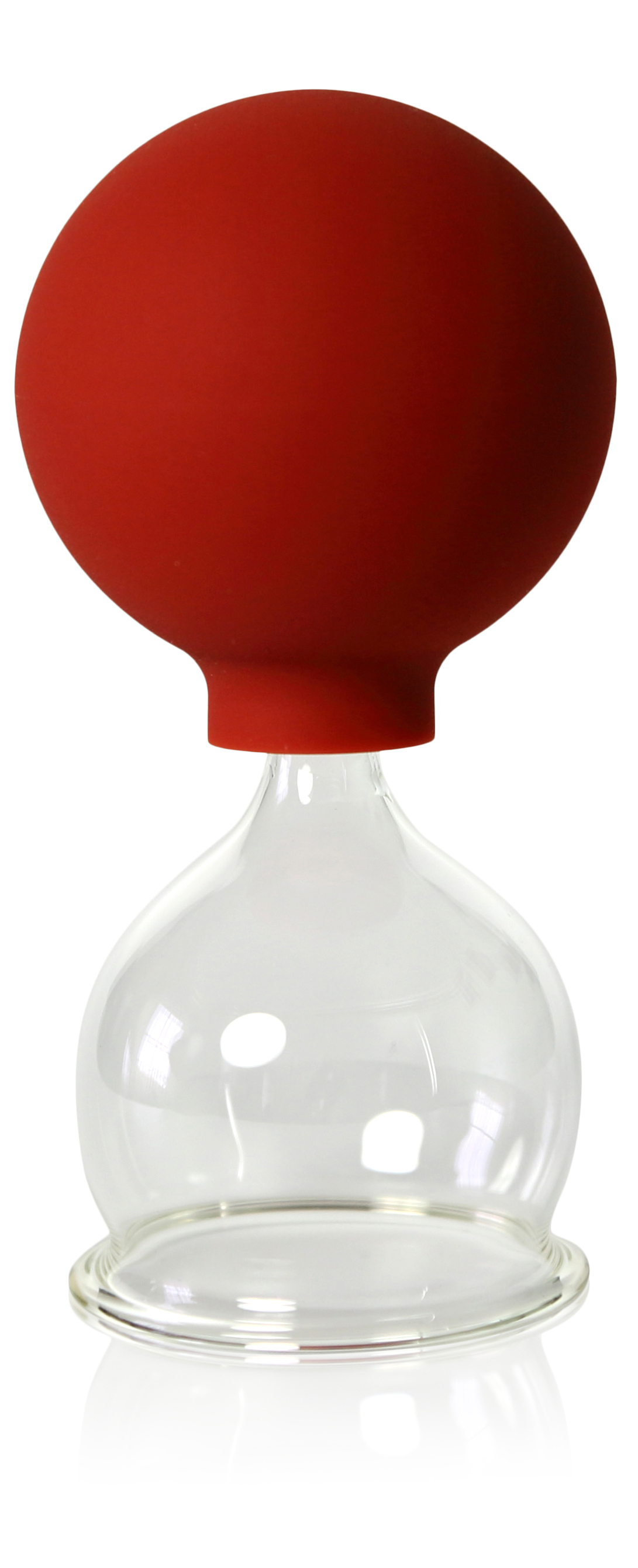 Schröpfglas mit Saugball 40 mm