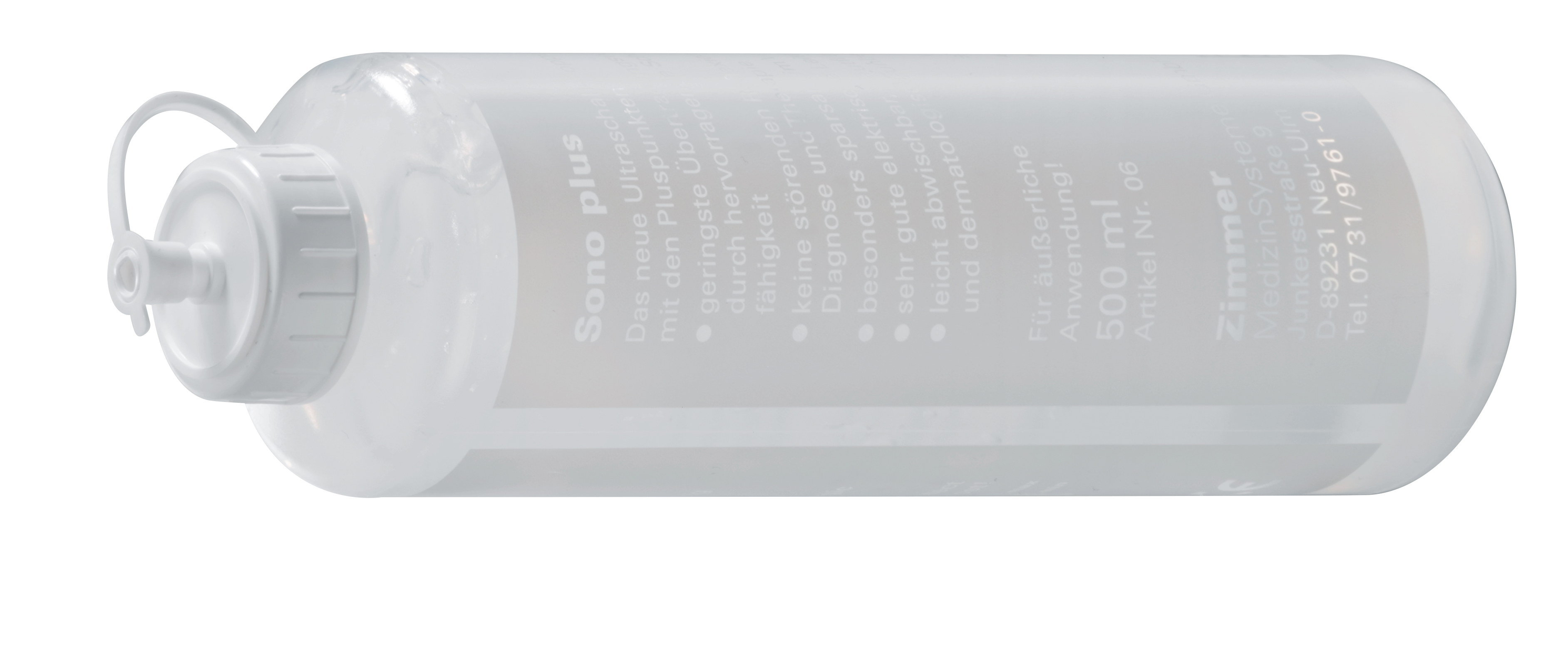 SonoPlus - Gel, 0,5l Flasche für alle Ultraschalltherapiesysteme